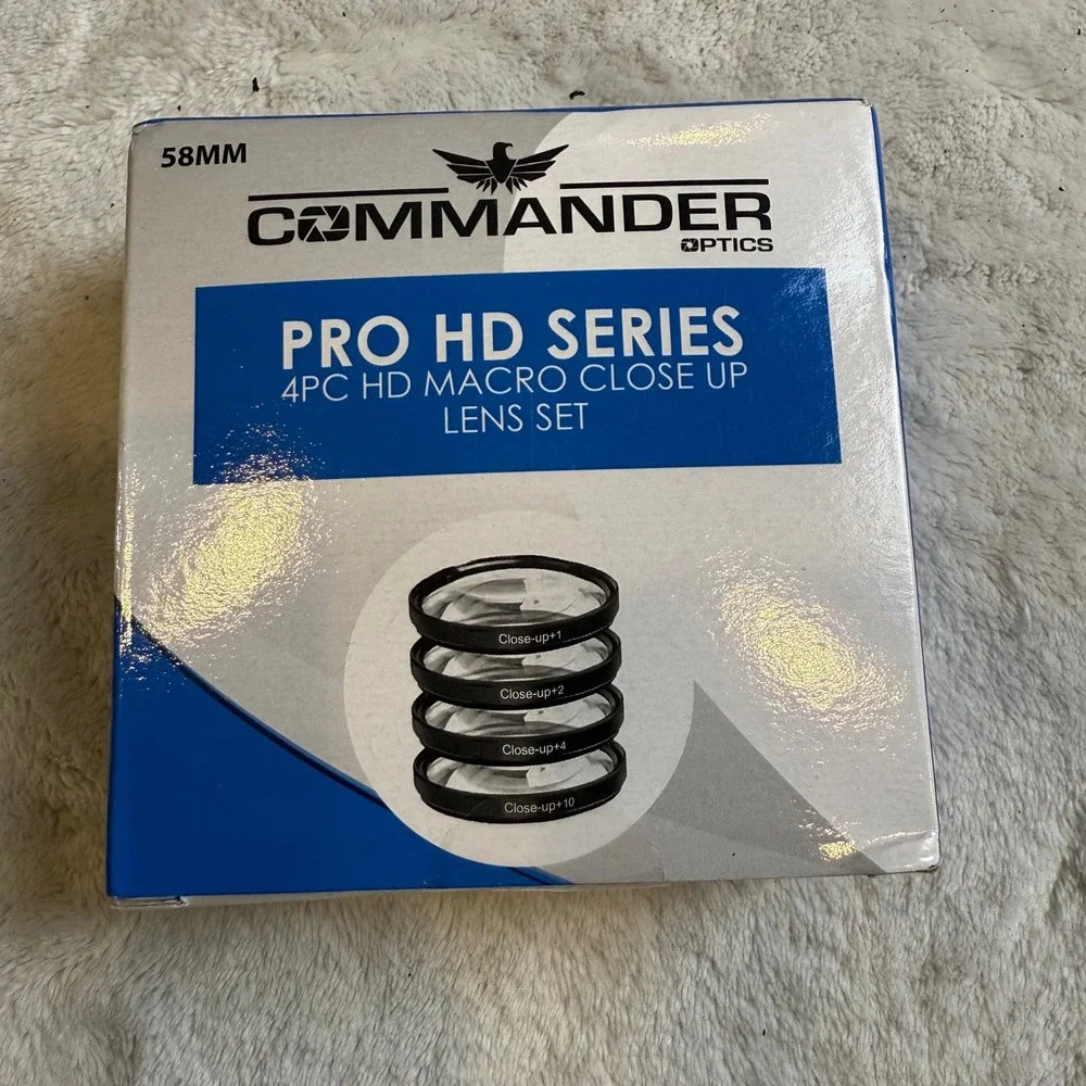 Commander Optics Pro HD Series 58MM 4 Piece Macro‎ Close Up Lens Set